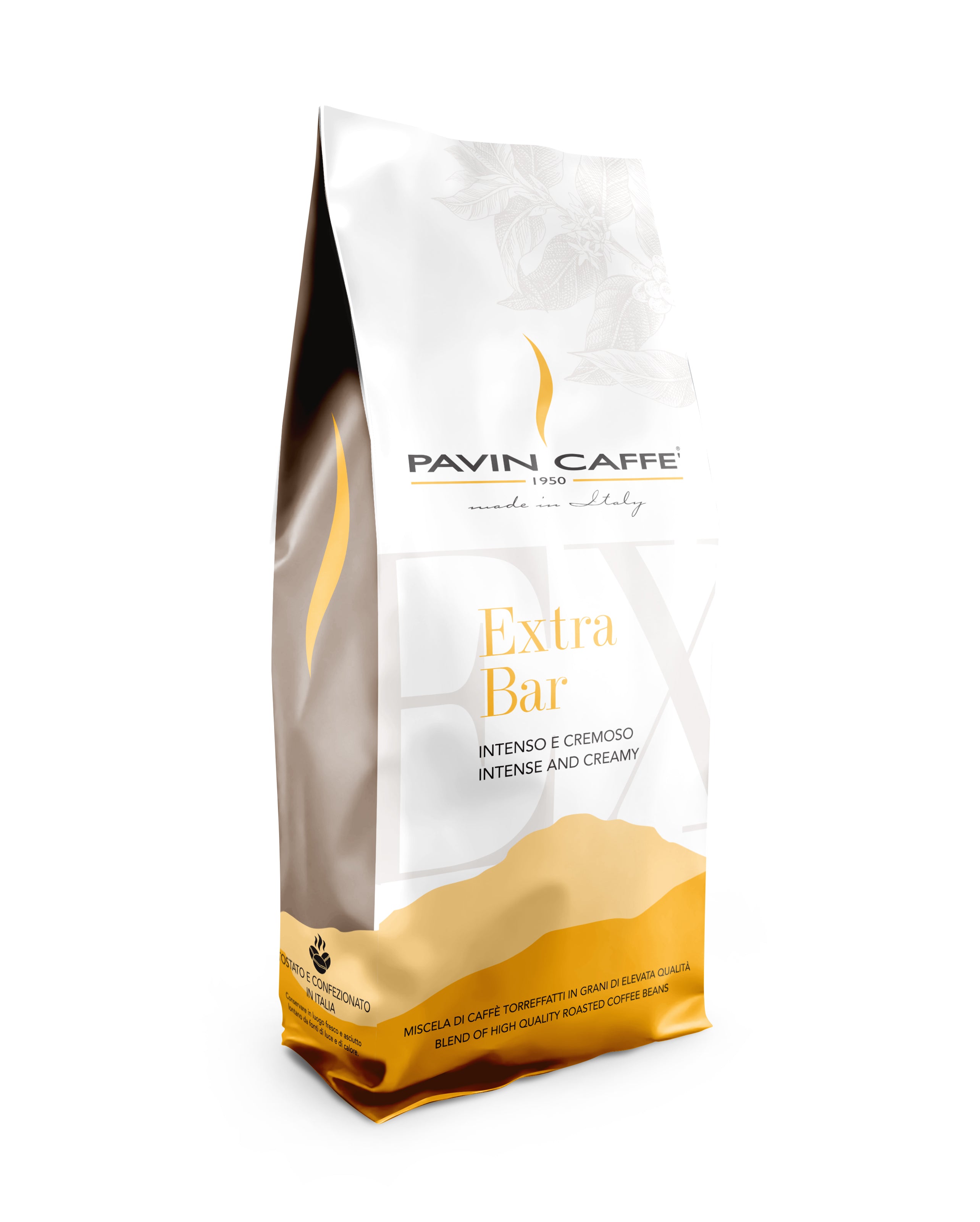 Pavin Caffe Extra Bar coffee package 